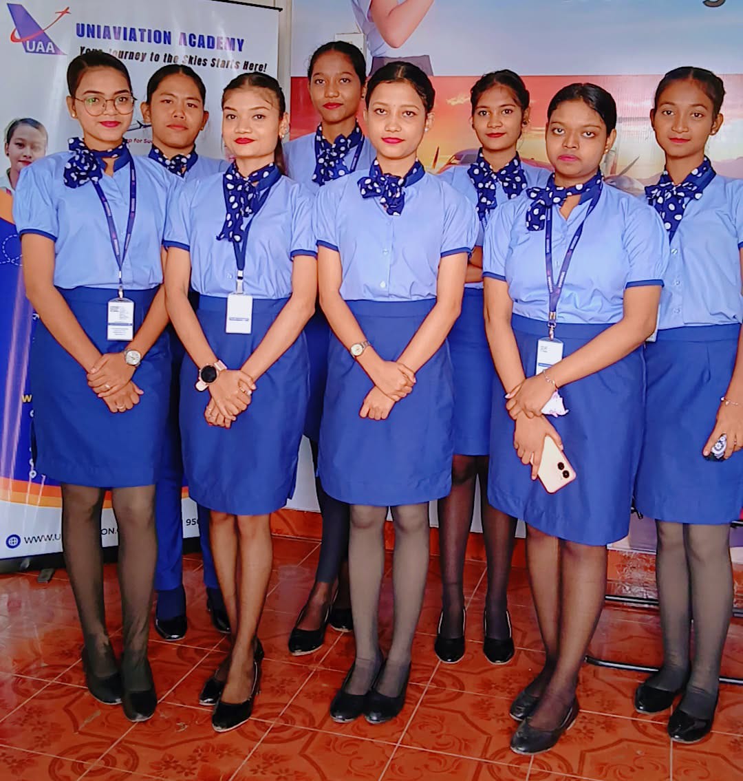 UniAviation Academy students in uniform